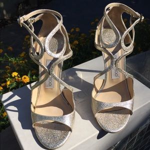 Jimmy Choo Lang TMP Textured Metallic Patent